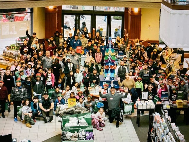 group attending an shopping trip